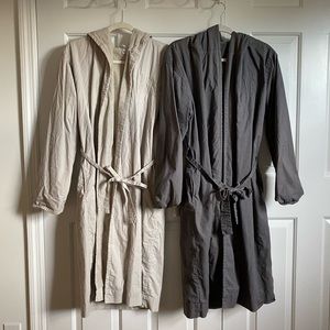 Restoration Hardware Mr & Mrs Terry cloth robe set